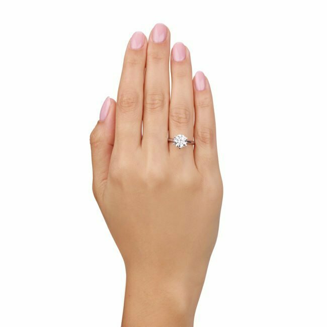 טבעת יהלום יחיד-סוליטר