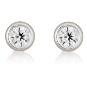 עגילי יהלום 1 קראט