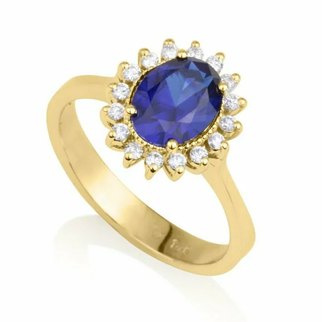 טבעת אבן חן 2 קראט