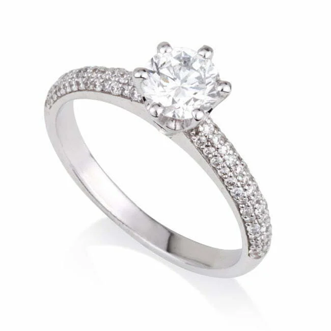 טבעת כתר יהלומים