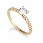 טבעת אירוסין נסיכות יהלומים