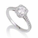 טבעת אירוסין צ'ארמס יהלומים זהב לבן