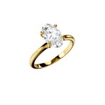 טבעת אירוסין סוליטר בעיצוב אישי בזהב צהוב