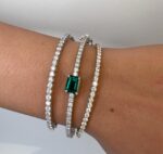 צמיד קשיח אמרלד