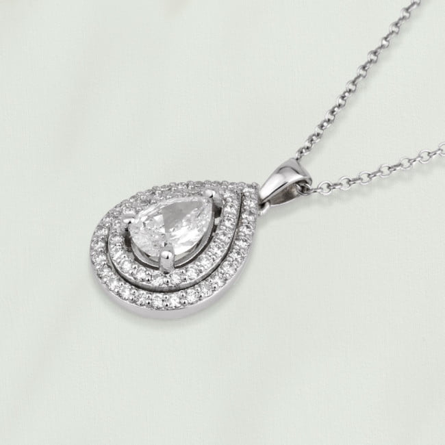 שרשרת עם יהלום מעבדה