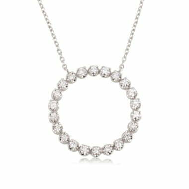 שרשרת מעגל החיים זהב לבן ויהלומים