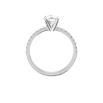 טבעת אירוסין אנג'ל - עיצוב אישי לבן