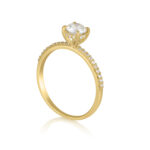 טבעת אירוסין אליס זהב צהוב