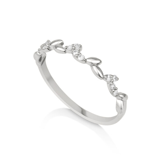 טבעת יהלום עדינה