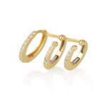 עגיל מטפס חישוקים זהב צהוב