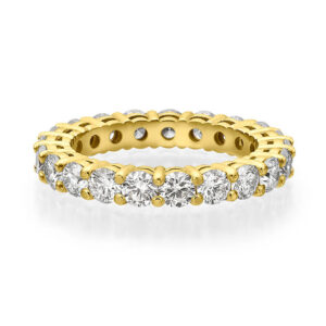 טבעת יהלום מזהב צהוב