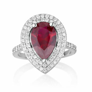 טבעות עם אבן רובי אדומה