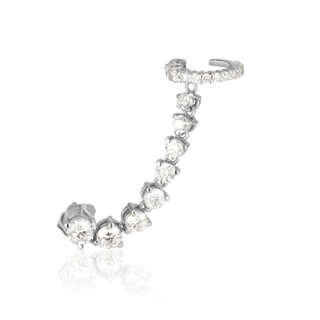 עגיל DIVINE STARS בזהב לבן