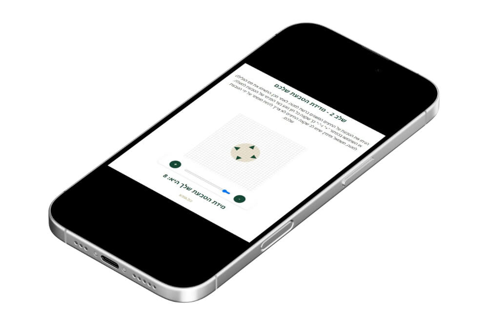 אפליקציה לגודל טבעת