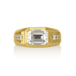 טבעת KING EMERALD בזהב צהוב