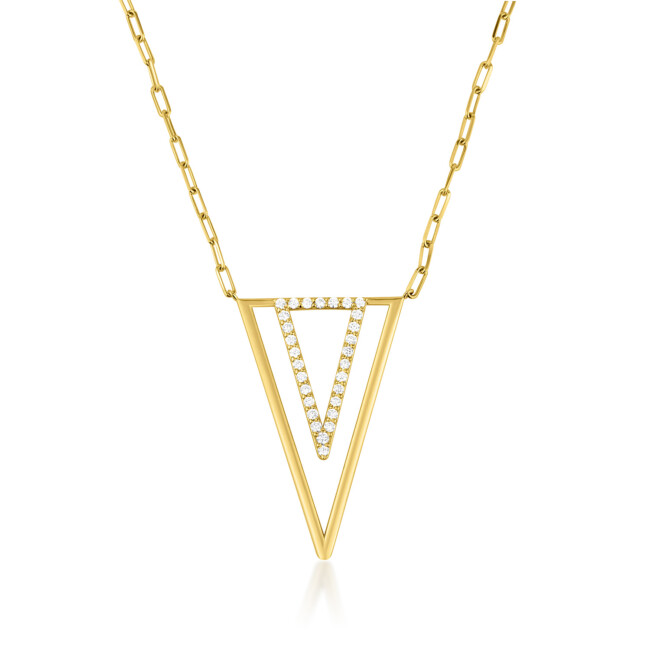 שרשרת ILUMA Prism בזהב צהוב משובצת יהלומי מעבדה