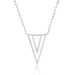 שרשרת ILUMA Prism בזהב לבן משובצת יהלומי מעבדה