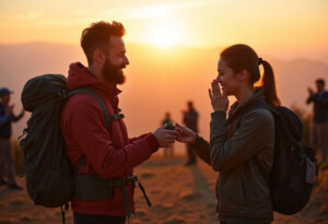 הצעות נישואין על פסגות הרים ובמסלולי טיול