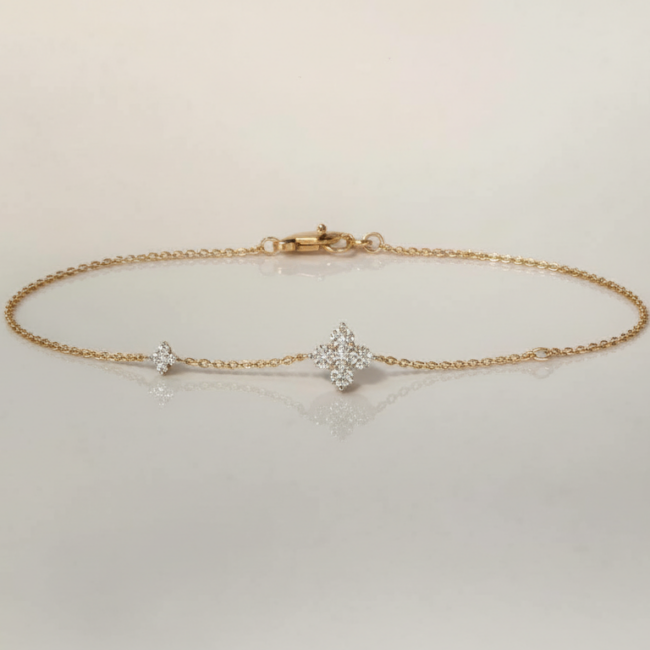 צמיד STARS משובץ יהלומי מעבדה